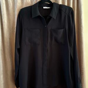 Calvin Klein Black Blouse Size M